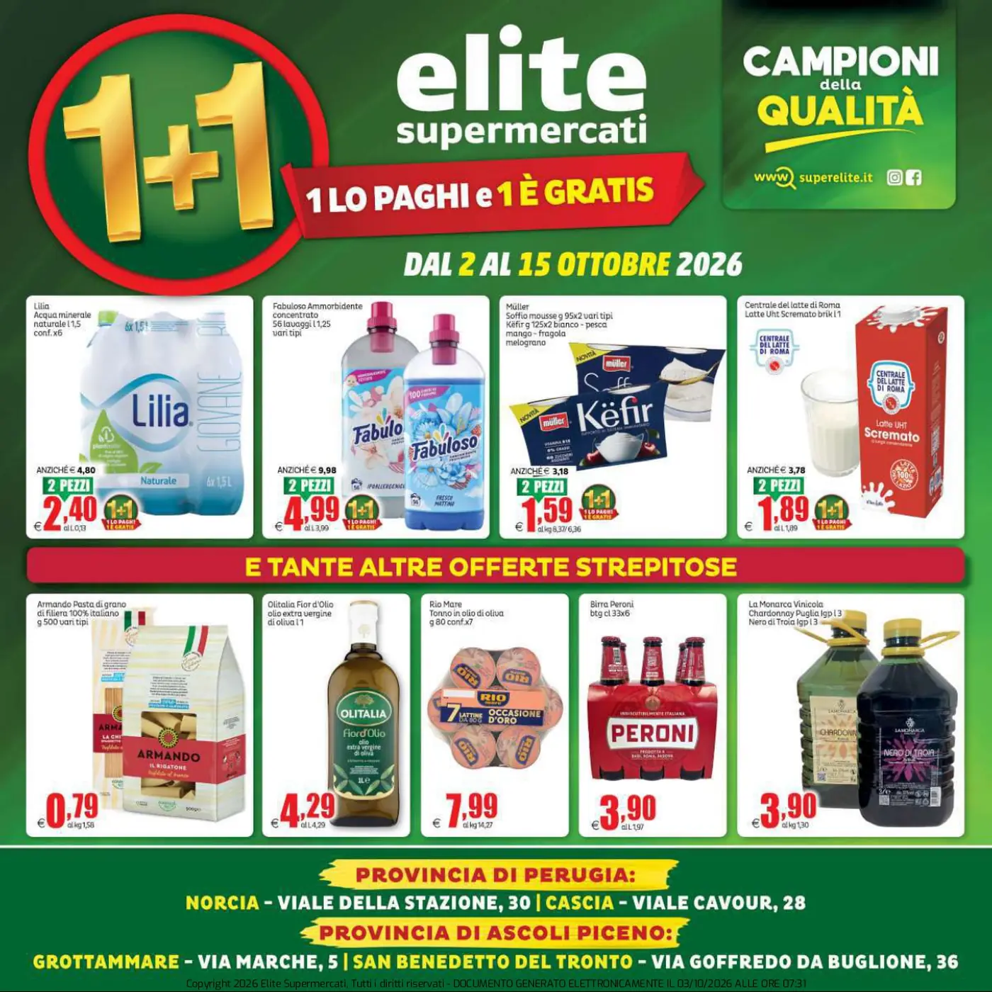 Pagina 1 del volantino